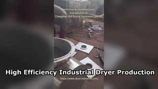 The horizontal fluidized bed dryer ordered by the customer is currently in production.